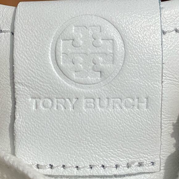 Tory Burch Lady Bug Sneaker Cream Brown Womens Size 6.5 - Picture 13 of 15